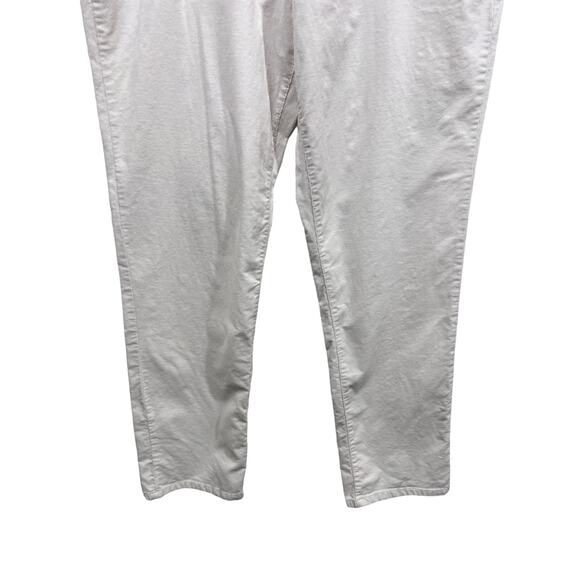 Coldwater Creek Wmns 12 Straight Leg Corduroy Stretch Trouser Pants Cream/Ivory - Picture 5 of 12